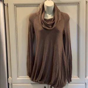Nordstrom Trouvé Cowlneck bubble sweater Brown XS